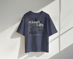 About Life : Oversized Navy Blue T-shirt