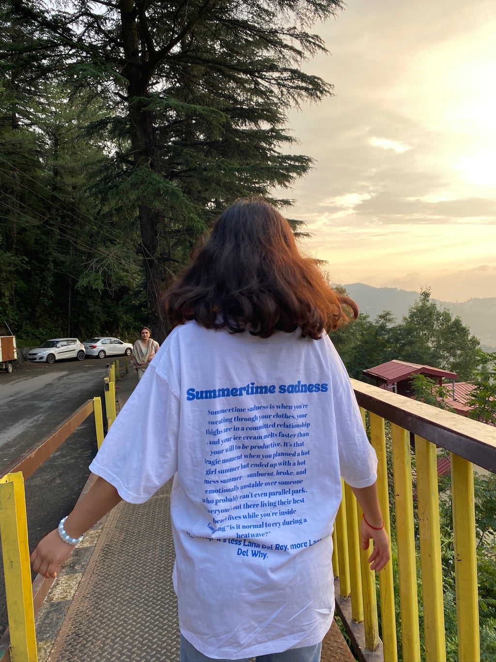 Summertime Sadness : Oversized White T-shirt