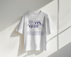 Brain on Airplane Mode : Oversized White T-shirt